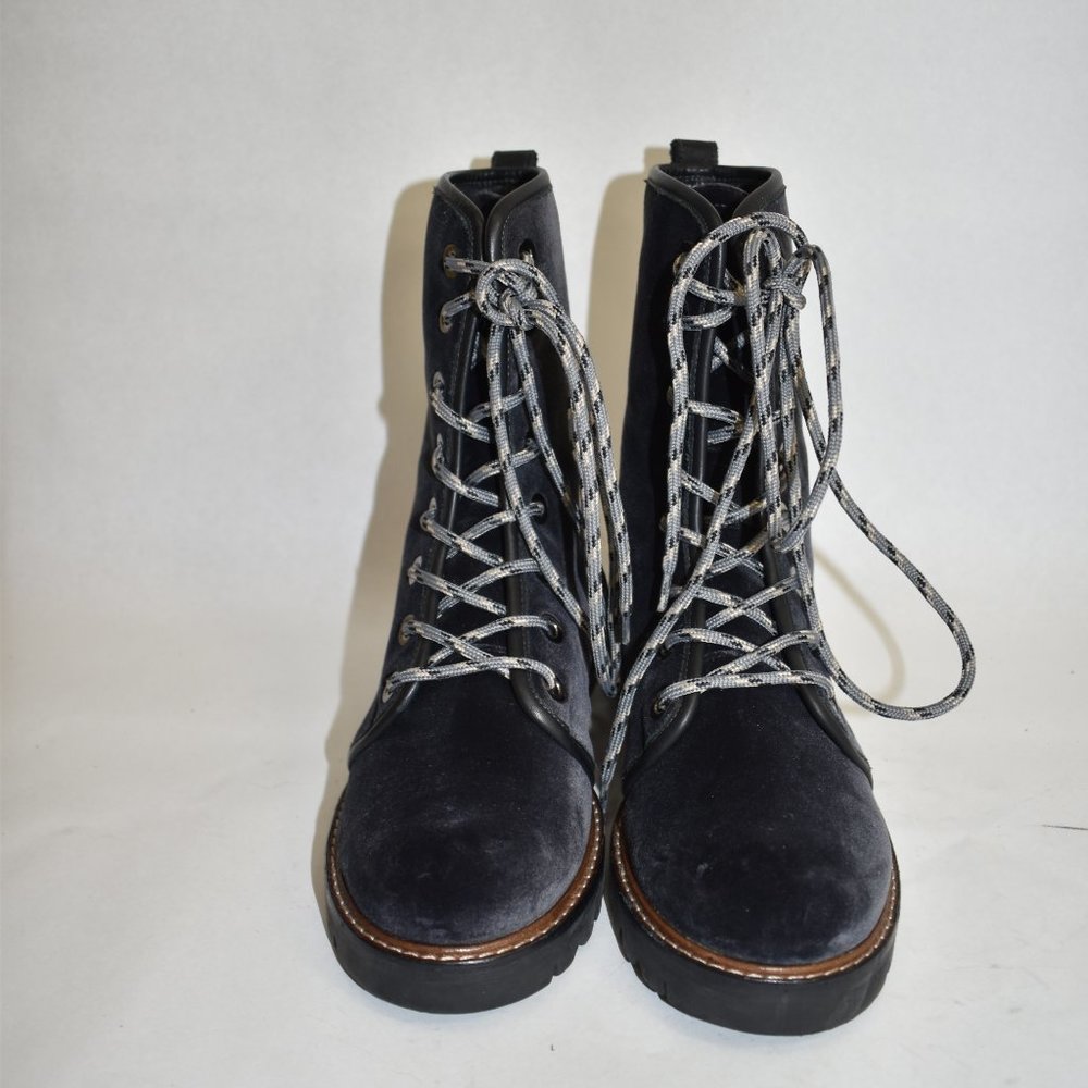 $650 Stuart Weitzman Metermaid Combat Lace Boot B… - image 3
